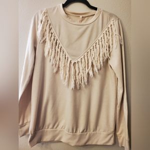 Fringe Long Sleeve Sweater